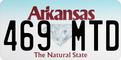 AR license plate 469MTD