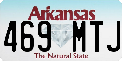 AR license plate 469MTJ
