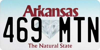 AR license plate 469MTN