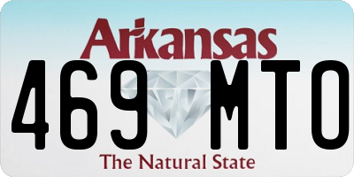 AR license plate 469MTO