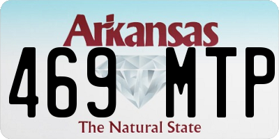 AR license plate 469MTP