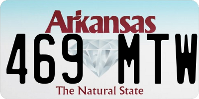 AR license plate 469MTW