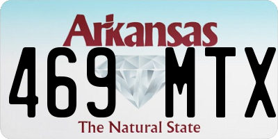 AR license plate 469MTX