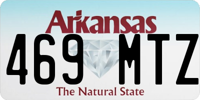 AR license plate 469MTZ