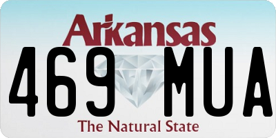 AR license plate 469MUA