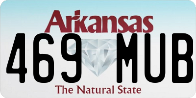 AR license plate 469MUB
