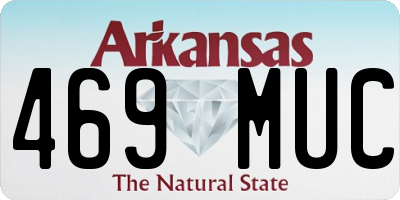AR license plate 469MUC
