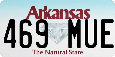 AR license plate 469MUE