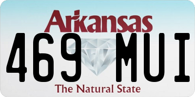 AR license plate 469MUI