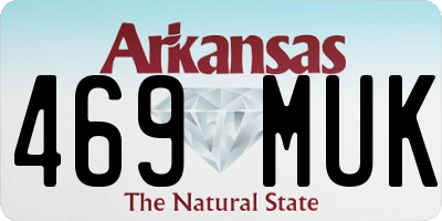 AR license plate 469MUK