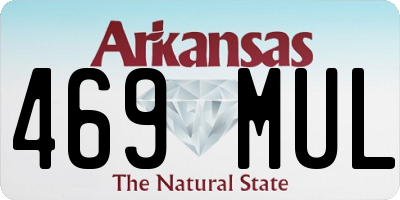 AR license plate 469MUL
