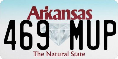 AR license plate 469MUP