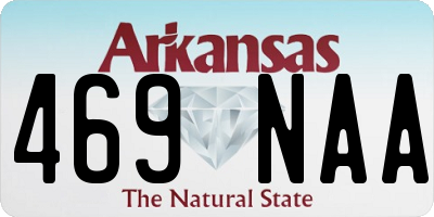 AR license plate 469NAA