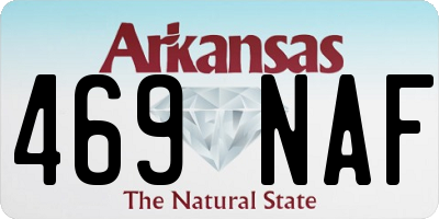AR license plate 469NAF