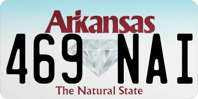 AR license plate 469NAI