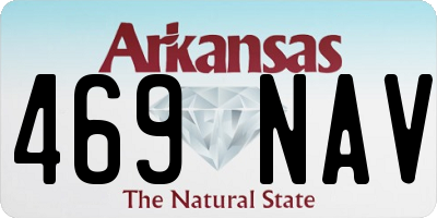 AR license plate 469NAV