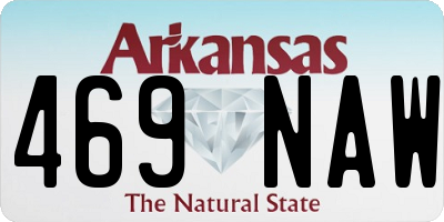 AR license plate 469NAW