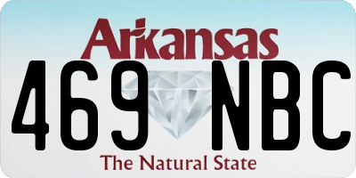 AR license plate 469NBC