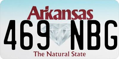 AR license plate 469NBG