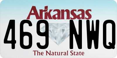 AR license plate 469NWQ