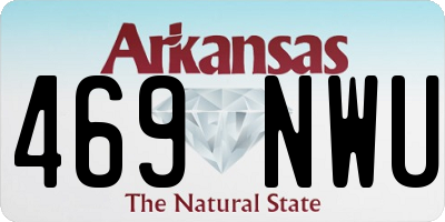 AR license plate 469NWU