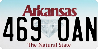 AR license plate 469OAN