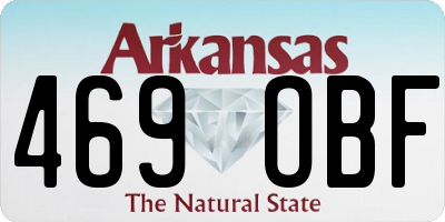 AR license plate 469OBF