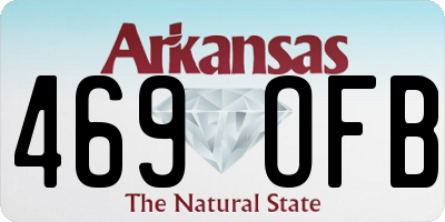 AR license plate 469OFB