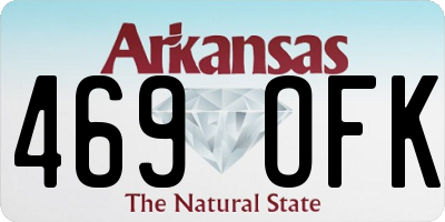 AR license plate 469OFK
