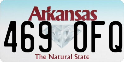 AR license plate 469OFQ