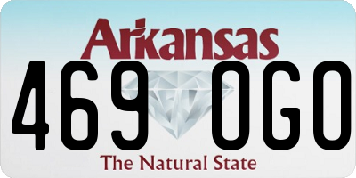 AR license plate 469OGO