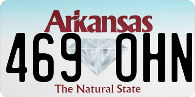 AR license plate 469OHN