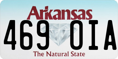 AR license plate 469OIA