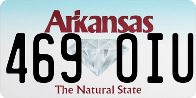 AR license plate 469OIU
