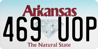 AR license plate 469UOP