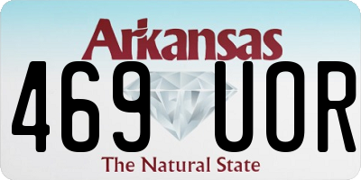 AR license plate 469UOR