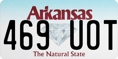 AR license plate 469UOT