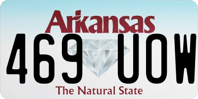 AR license plate 469UOW