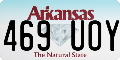 AR license plate 469UOY