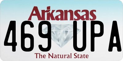 AR license plate 469UPA