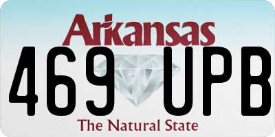 AR license plate 469UPB
