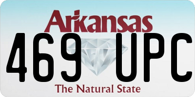 AR license plate 469UPC