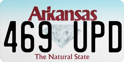 AR license plate 469UPD