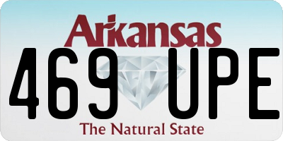 AR license plate 469UPE