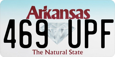 AR license plate 469UPF