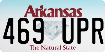 AR license plate 469UPR