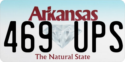 AR license plate 469UPS