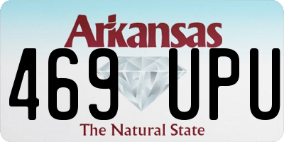 AR license plate 469UPU