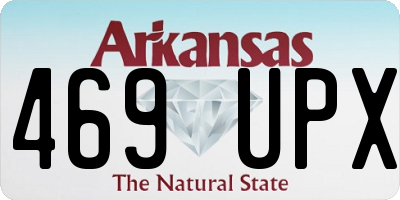 AR license plate 469UPX