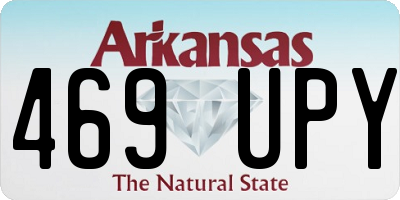AR license plate 469UPY